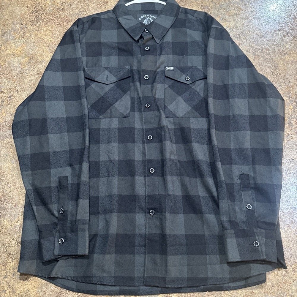 Dixxon Flannel Company 3xl Long Sleeve Plaid Black Form And Fuction *READ*